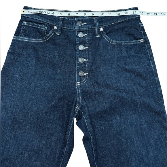 Lucky Brand, Bridgette High Rise Skinny Jeans, Size 10/30 Ankle, Darik Blue - Picture 6 of 12